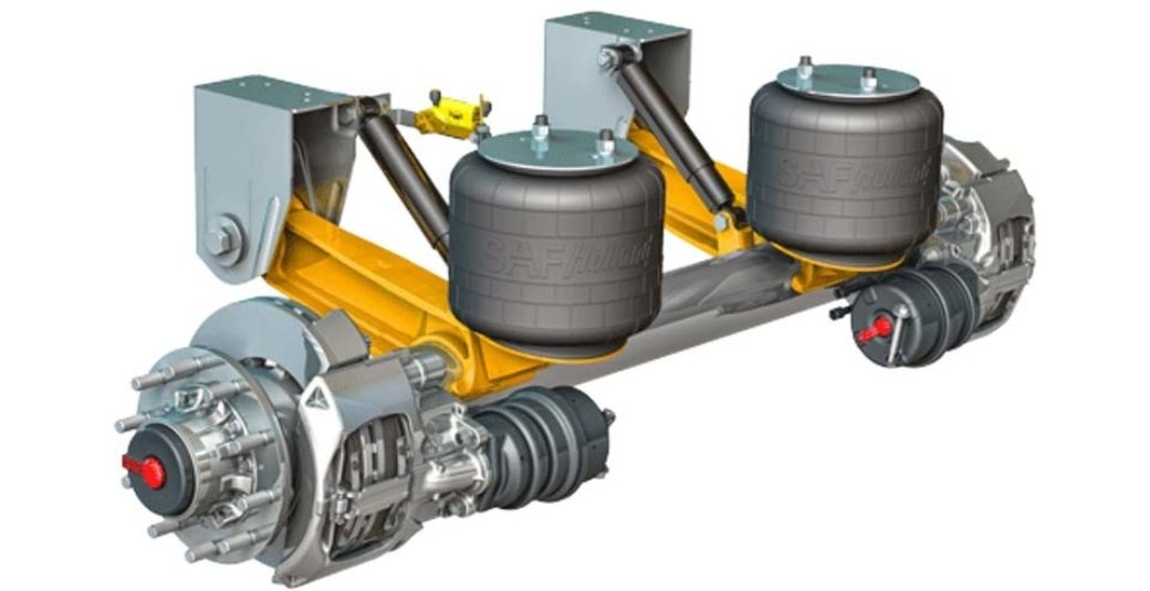 Disc brakes for side dump trailer