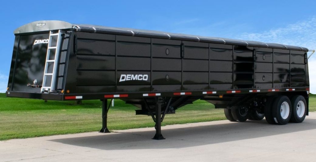 Black hopper bottom Trailer